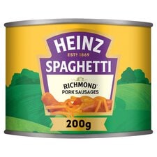 Heinz Spaghetti & Richmond Pork Sausages 200G