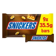 Snickers Chocolate Snack Size Bars Multipack 9x35.5g