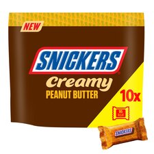 Mars Snickers Creamy Peanut Butter Chocolate Bars Multipack 10 X 18.2g