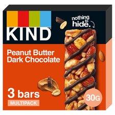 KIND Peanut Butter & Dark Chocolate cereal Bars 3x30g
