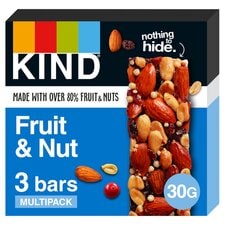 Kind Fruit & Nut 3X30g