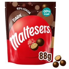 Maltesers Dark Chocolate & Honeycomb 65% Cocoa Pouch Bag 88g