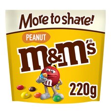 M&M's Peanut Milk Chocolate Pouch Bag 220g