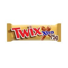 Twix Xtra Milk Chocolate Biscuit Twin Bars 75g