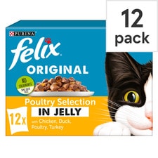 Felix Cat Food Poultry Selection In Jelly 12x100G