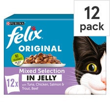 Felix Cat Food Mixed Selection In Jelly 12X100g