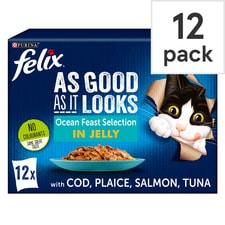 Felix As Good As It Looks Cat Food Ocean Feasts 12X100g