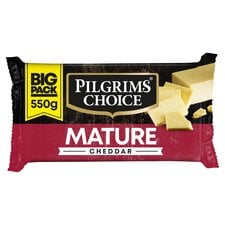 Pilgrims Choice Mature Cheddar Cheese 550 G