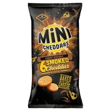 Jacob's Mini Cheddars Smoked Cheddar Flavour Baked Snacks 6 x 23g