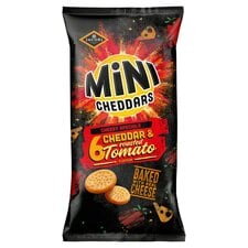 Jacob's Mini Cheddars Cheddar & Roasted Tomato Flavour Baked Snacks 6 x 23g