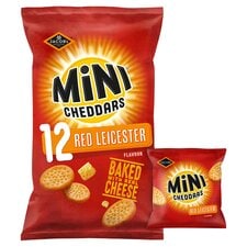 Jacob's Mini Cheddars Red Leicester Multipack Snacks 12x23g