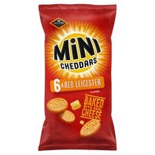 Jacob's Mini Cheddars Red Leicester Multipack Snacks 6x23g