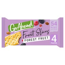 Go Ahead Forest Fruit Crispy Fruit Slices Snack Bars Multipack 4 x 43.6g