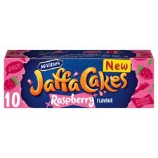 McVitie's Jaffa Cakes Biscuits Raspberry Flavour 10 Pack 110g