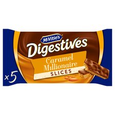 Mcvitie's Digestives Caramel Millionaire Slices Multipack 5 x 22G