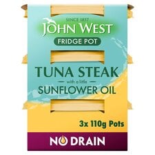 John West Tuna Steak In Sunflower Oil 3 X 110G