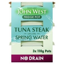 John West Tuna Steak In Spring Water 3 X 110G