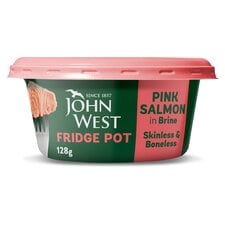 John West Skinless & Boneless Pink Salmon Fridge Pot 128G