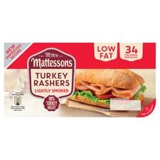 Mattessons Smoked Turkey Rashers 200G