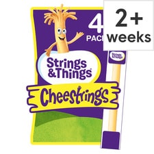 Cheestrings Original Cheese Snacks 4 Pack 80G