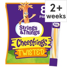 Cheestrings Twisted Cheese Snacks 8Pk 160G