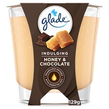 Glade Scented Candle Air Freshener Honey & Chocolate 129g