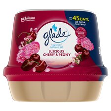 Glade Bathroom Gel Air Freshener Cherry & Peony 180g