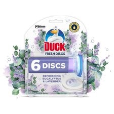 Duck Toilet Fresh Discs Holder & Refills Eucalyptus Lavender 36ml