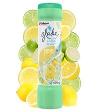 Glade Shake & Vac Carpet Freshener Fresh Lemon 500g