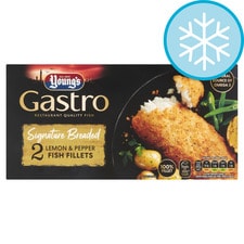 Youngs Gastro Signature Breaded Lemon & Pepper 2 Fish Fillets 270G