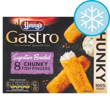 Youngs Gastro Signature Breaded 8 Chunky Fish Fingers 320G