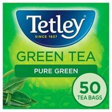 Tetley Green Tea Pure 50 Tea Bags 100G