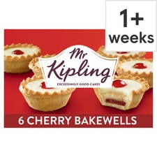 Mr Kipling Cherry Bakewells Tarts 6 Pack