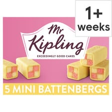 Mr Kipling Mini Battenberg Cakes 5 Pack