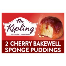 Mr Kipling Cherry Bakewell Sponge Puddings 2X95g