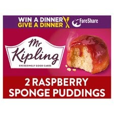 Mr Kipling Sponge Pudding Raspberry 2X95g