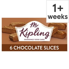 Mr Kipling Chocolate Slice 6 Pack