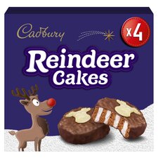 Cadbury Reindeer Cakes 4 Pack