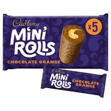 Cadbury Orange Mini Rolls 5 per pack