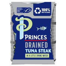 Princes Drained Tuna Steak In Spring Water 3X110g