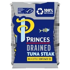 Princes Drained Tuna Steak In Sunflower Oil3x110g