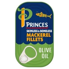 Princes Mackerel Fillets Olive Oil 125G