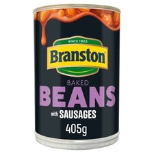 Branston Baked Beans With Sausages In Tomato Sauce 405G