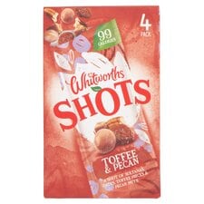 Whitworths Toffee & Pecan Shots 4X25g