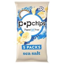 Popchips Sea Salt Potato Snacks 5X17g