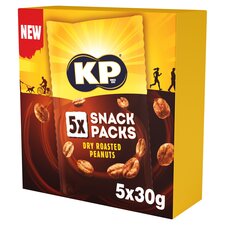 Kp Snack Packs Dry Roasted Peanuts 5 X 30G