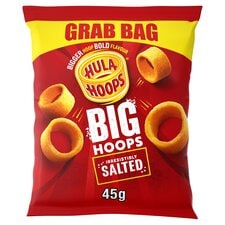 Hula Hoops Big Hoops Salted Grab Bag 45G