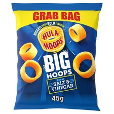 Hula Hoops Big Hopps Salt & Vinegar Grab Bag 45G