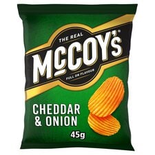 Mccoy's Cheddar & Onion Grab Bag Crisps 45G