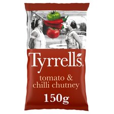 Tyrells Tomato & Chilli Chutney Flavoured Crisps 150G